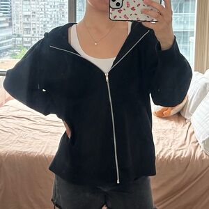 BLACK OVERSIZED HOODIE